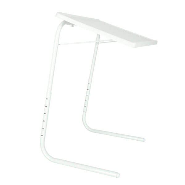 Stolik boczny pod laptopa skladany 52 x 40 cm bialy