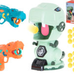 Strzelanie do celu 2 pistolety 20 kul dinozaur