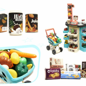 KX6395 Supermarket sklep kasa fiskalna + wózek miętowy