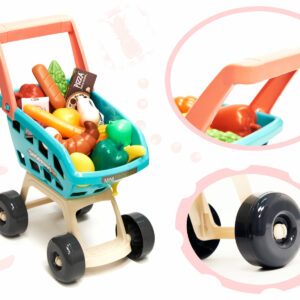 KX6395 Supermarket sklep kasa fiskalna + wózek miętowy