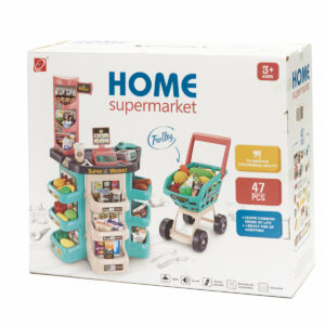 KX6395 Supermarket sklep kasa fiskalna + wózek miętowy