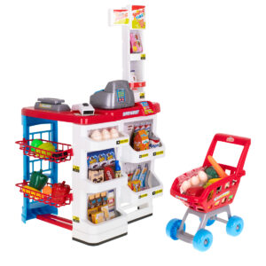 Supermarket sklep kasa fiskalna wozek model