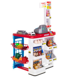 Supermarket sklep kasa fiskalna wozek model
