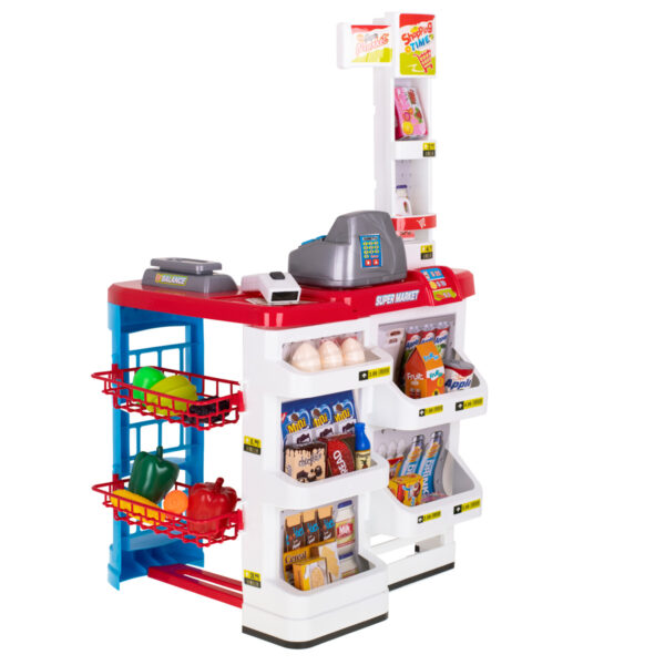 Supermarket sklep kasa fiskalna wozek model