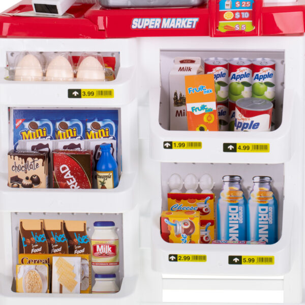 Supermarket sklep kasa fiskalna wozek model