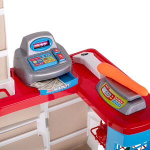 Supermarket sklep kasa fiskalna wozek model