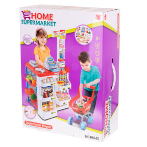 Supermarket sklep kasa fiskalna wozek model
