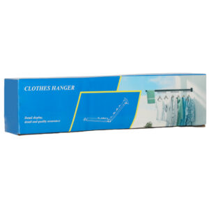 Suszarka na pranie wieszak scienny skladany czarny 84cm