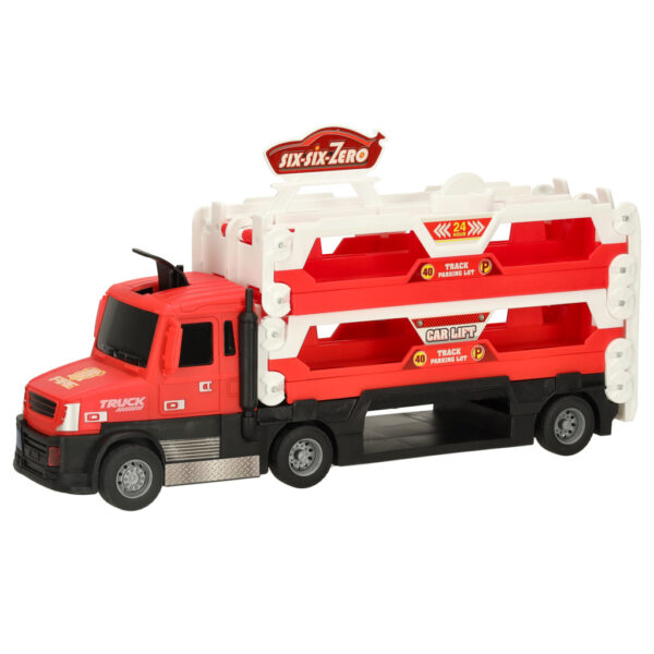 TIR Laweta samochod transporter pojazd skladany XXL czerwony