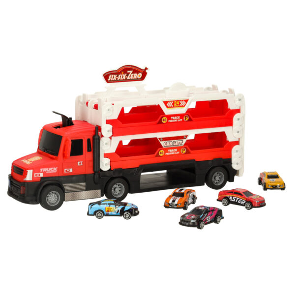 TIR Laweta samochod transporter pojazd skladany XXL czerwony