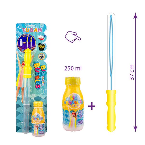 TUBAN Miecz do baniek mydlanych banki mydlane plyn 250ml TUBAN Miecz do baniek mydlanych banki mydlane plyn 250ml