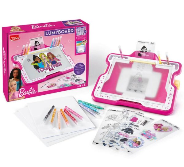 Tablica kreatywna podswietlana Barbie Tablica kreatywna podswietlana Barbie