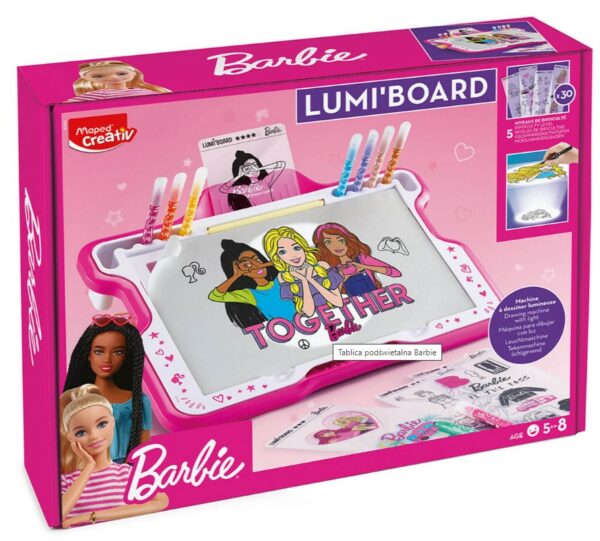 Tablica kreatywna podswietlana Barbie