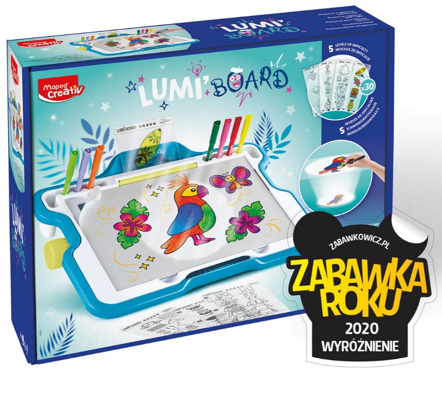 Tablica kreatywna podswietlana do rysowania 30arku