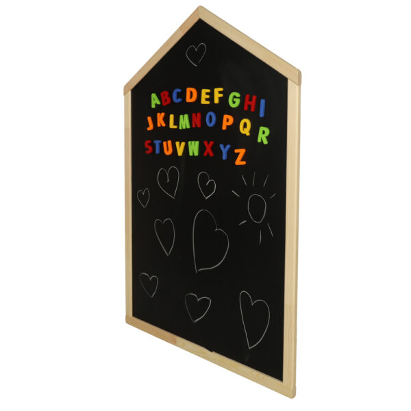 Tablica kredowa magnetyczna wiszaca domek literki kreda gabka Tablica kredowa magnetyczna wiszaca domek literki kreda gabka
