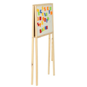 Tablica kredowa suchoscieralna magnetyczna dwustronna literki kreda gabka marker 84 x 43 x 50 cm