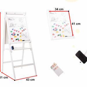 Tablica magnetyczna kredowa magnesy biala XXL