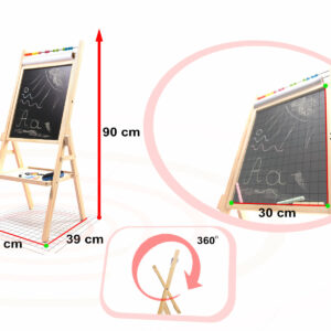 KX6489 Tablica magnetyczna kredowa + papier liczydło 90cm
