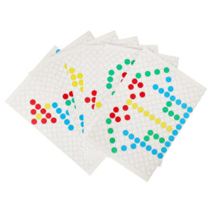 Tablica magnetyczna montessori mozaika kolorowe kropki zolta 26 x 26 cm