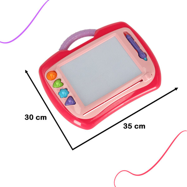 Tablica magnetyczna tablet do rysowania znikopis stempelki rozowy