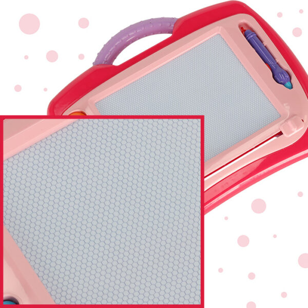 Tablica magnetyczna tablet do rysowania znikopis stempelki rozowy