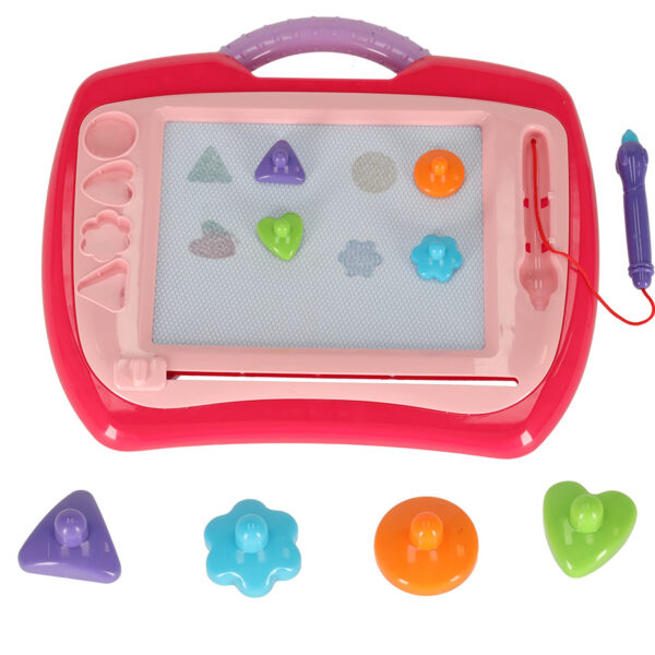 Tablica magnetyczna tablet do rysowania znikopis stempelki rozowy