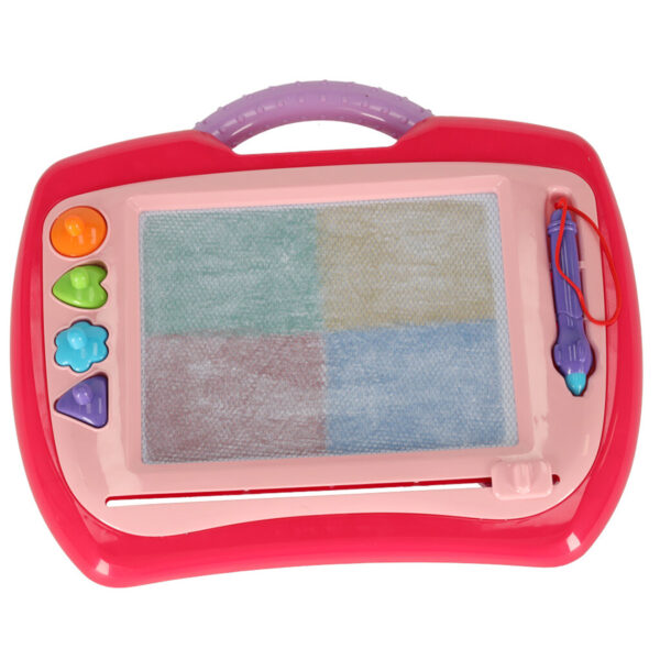 Tablica magnetyczna tablet do rysowania znikopis stempelki rozowy