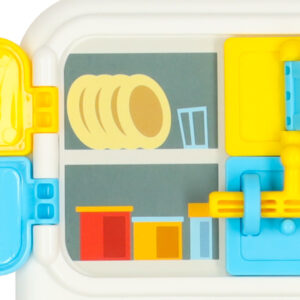 Tablica manipulacyjna sensoryczna montessori kuchnia zegar swiatlo dzwiek