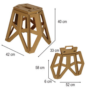 Zastavte složené turistické židle Black Camping Camping 39 5 cm khaki