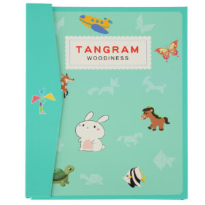 Tangram ksiazeczka magnetyczna ukladanka montessori klocki gra logiczna 3D