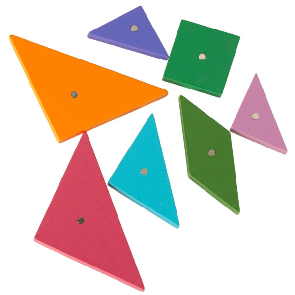 Tangram ksiazeczka magnetyczna ukladanka montessori klocki gra logiczna 3D