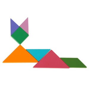 Tangram ksiazeczka magnetyczna ukladanka montessori klocki gra logiczna 3D