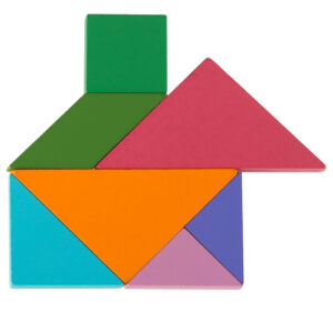 Tangram ksiazeczka magnetyczna ukladanka montessori klocki gra logiczna 3D