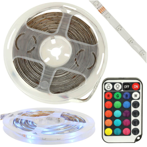 Tasma LED SMD 3528 5m wodoodporna multikolor pilot