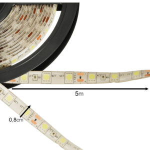 Tasma LED SMD 3528 5m wodoodporna zimny bialy