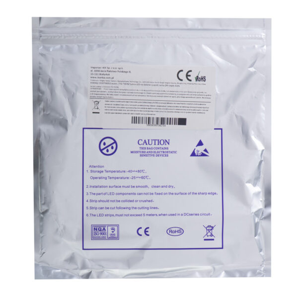 Tasma LED na baterie USB czujnik ruchu 2M cieply bialy