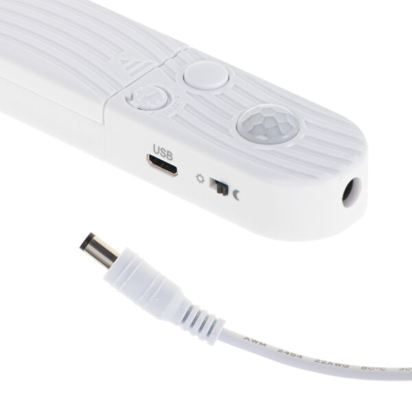 Tasma LED na baterie USB czujnik ruchu 2M zimny bialy