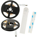 Tasma LED wodoodporna na baterie USB czujnik ruchu 1M cieply bialy