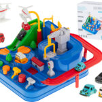 Tor przeszkod interaktywny parking wyscigi 4 autka