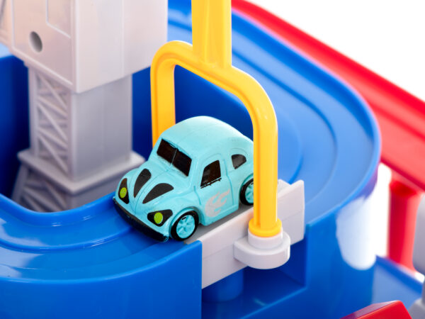 Tor przeszkod interaktywny parking wyscigi 4 autka