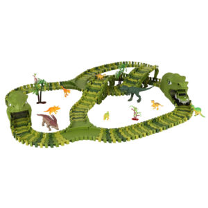 Tor wyscigowy dinozaury samochody 240 elementow