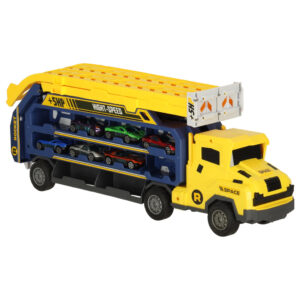 Tor wyscigowy samochodowy laweta transporter 6 el zolty