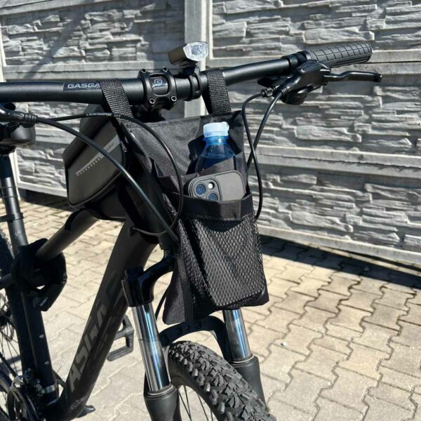 Torba na rower hulajnoge kierownice telefon sakwa rowerowa czarna