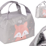 KX5631 2 Torba termiczna izolacyjna śniadanie lunch lis różow