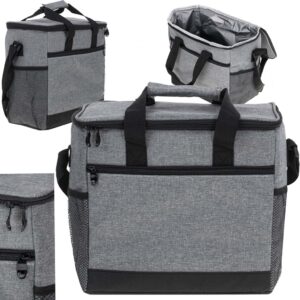 Torba termiczna na lunch plaze piknik 16L szara