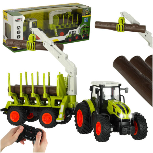 Traktor RC ciagnik rolniczy z podnosnikiem 2 4G 3 7V 500mAh Traktor RC ciagnik rolniczy z podnosnikiem 2 4G 3 7V 500mAh