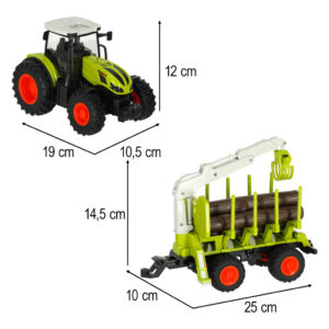 Traktor RC ciagnik rolniczy z podnosnikiem 2 4G 3 7V 500mAh