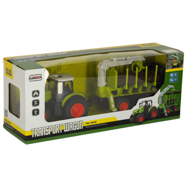 Traktor RC ciagnik rolniczy z podnosnikiem 2 4G 3 7V 500mAh