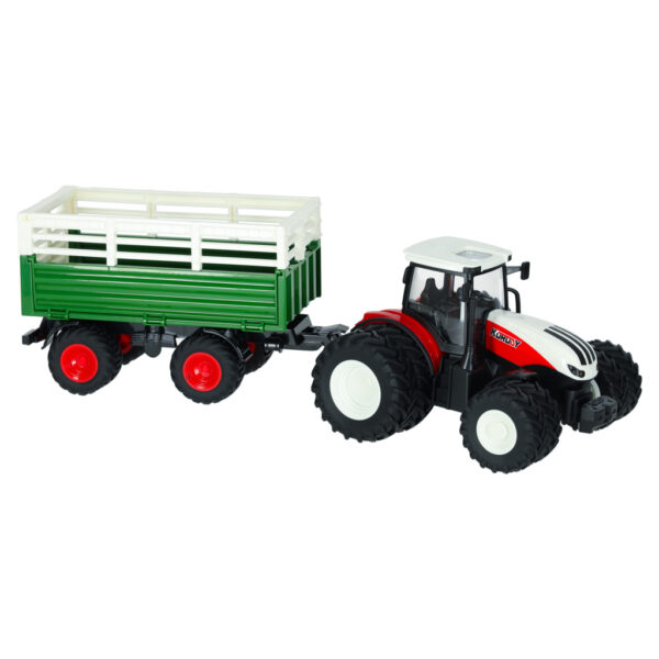Traktor RC ciagnik rolniczy z przyczepa 2 4G 3 7V 500mAh