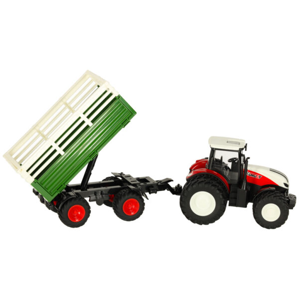 Traktor RC ciagnik rolniczy z przyczepa 2 4G 3 7V 500mAh